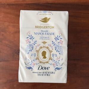 NEW Dove Limited Ed  BRIDGERTON Moonlit Masquerade 4 BEAUTY BARS 15oz Total
